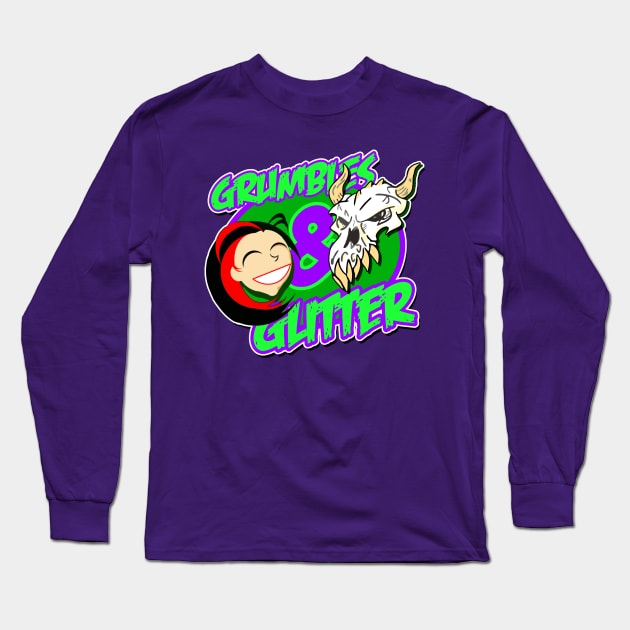 Grumbles & Glitter Long Sleeve T-Shirt by crowjandesigns